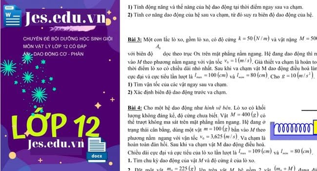 Chuyên đề bồi dưỡng học sinh giỏi môn Vật lý lớp 12 có đáp án [PDF]