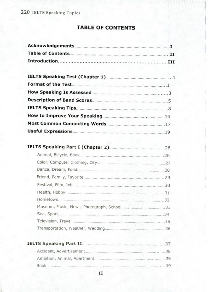 220 IELTS Speaking Topics