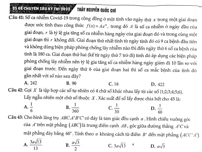 25 đề chuyên sâu thầy Chí 2022 PDF