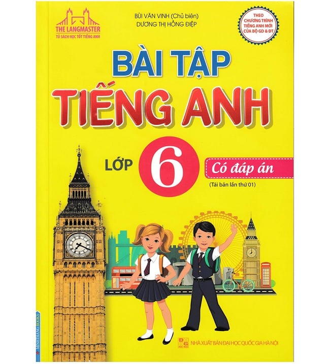 PDF Bài tập tiếng Anh 6 – Bùi Văn Vinh Key