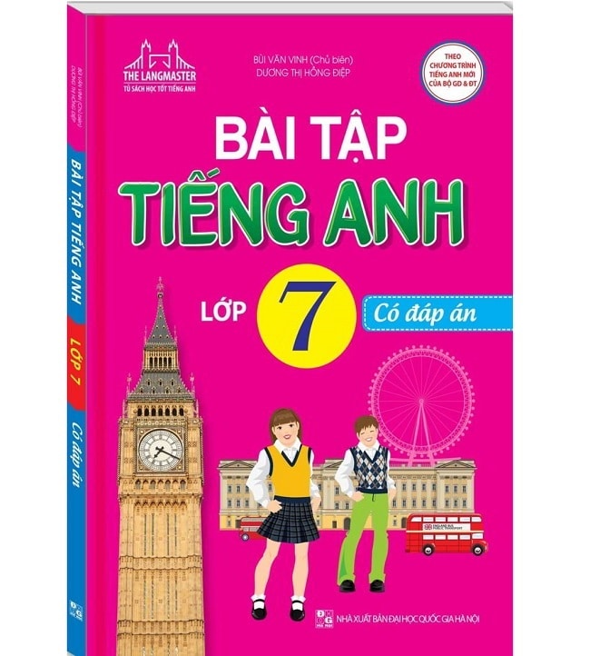 PDF Bài tập tiếng Anh 7 – Bùi Văn Vinh Key