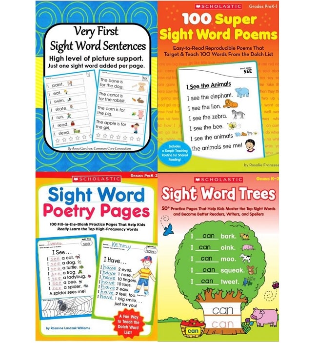 Trọn bộ sách 4 cuốn Sight words PDF & Audio, Free Download