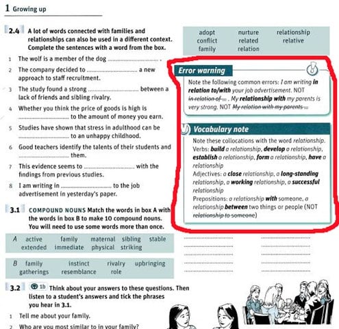 Nội dung trong sách Cambridge vocabulary for IELTS - Hình 1