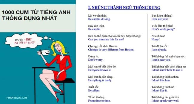 1000 câu/cụm từ tiếng Anh thông dụng nhất PDF + File Word