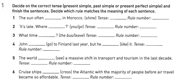 Phần Practice exercises trong Collins Grammar for IELTS PDF