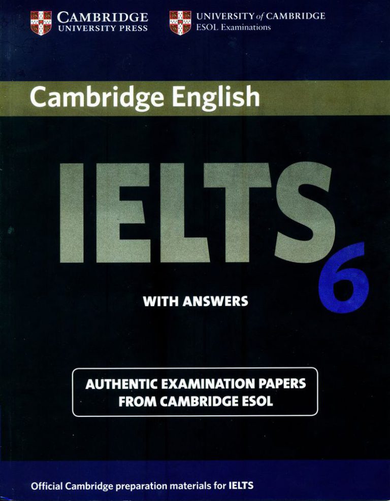 Sách Cambridge IELTS 6 PDF & Audio  Key