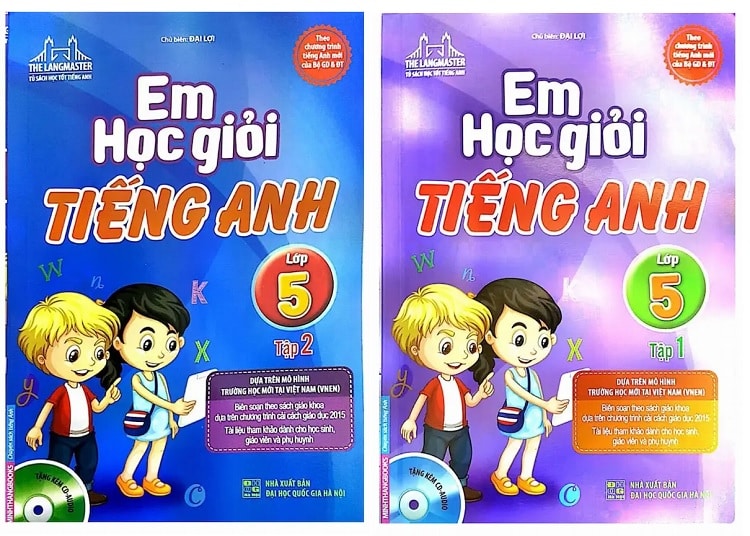 Sách em học giỏi tiếng anh lớp 5 tập 1, tập 2 [PDF & Audio]