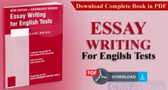 Essay writing for english tests