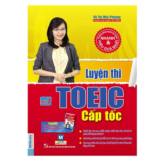 Sách Luyện thi TOEIC cấp tốc part 7 cô Mai Phương PDF