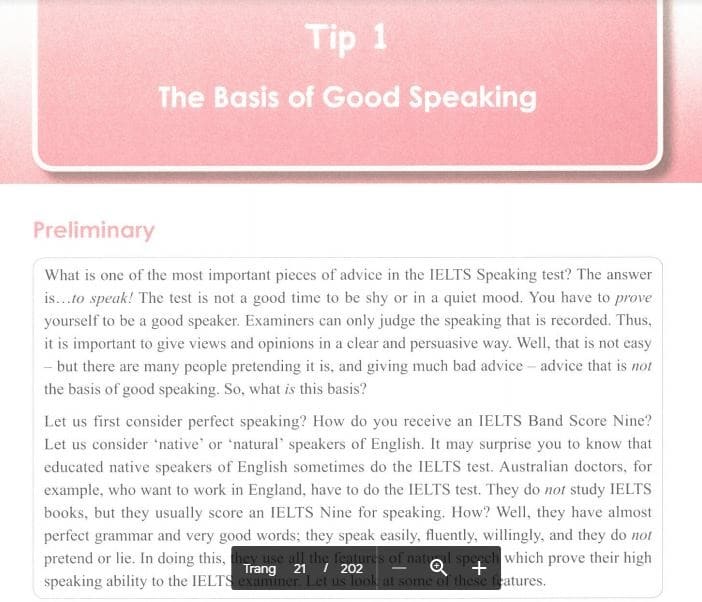 Nội dung sách Practical IELTS Strategies 2 - IELTS Speaking