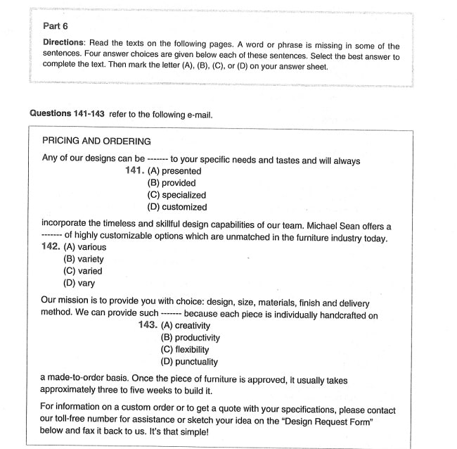 Nội dung trong sách Economy TOEIC Vol 4