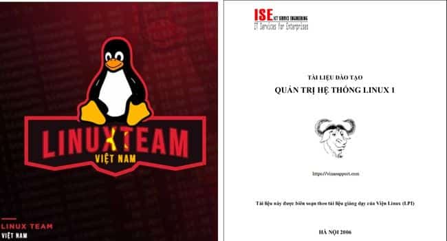 Giáo trình Quản Trị Hệ Thống Linux 1, 2 Tiếng Việt [PDF]